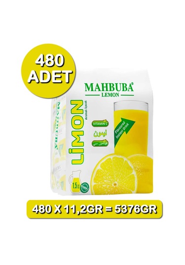 Mahbuba Limon Aromalı Soğuk Toz İçecek 480x11.2gr