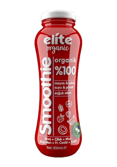 Elite Organik Smoothie Kırmızı 200 ML