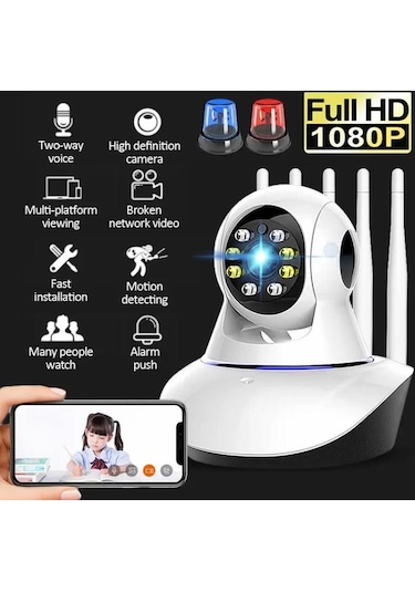 Kablosuz Ip Kamera Ev Güvenlik Wifi Bebek İzleme Takip Kamerası