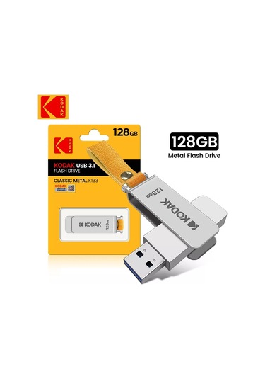 Kodak Yüksek Hızlı Usb Flash Bellek 3.1 Metal Ve Sağlam 128gb