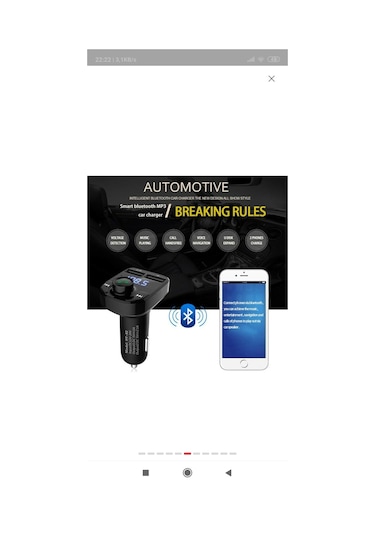 Bluetooth 4.0 Araç Kiti Carx8 Fm Transmitter Micro Sd Usb  Girişli