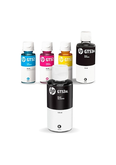 Hp Gt53xl Gt 5810 4 Renk Mürekkep Seti 1 Siyah Gt 01 A269 Gt53xl Gt52