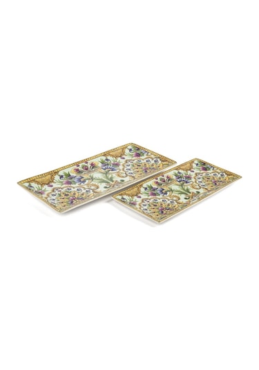 Mikasa Moorthe Florentine 2li Sunum Tabağı 25x13cm 31x16cm