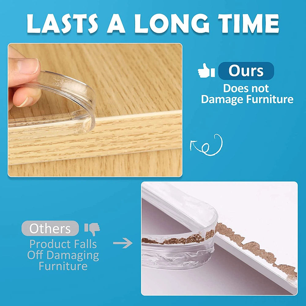 Yunboo Ev Çocukları İçin Şeffaf Darbe Emici Kenar Koruması - 10mm 2m, Otomatik Yapışkan, Masa-duvar-kapı Uygulanabilir, Pvc Malzeme, Güvenli Ve Dayanıklı Şeffaf