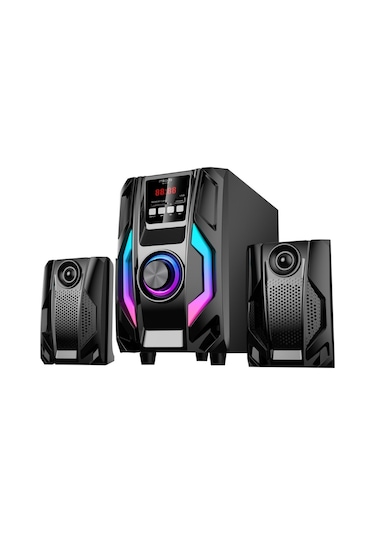 Mikado MD-415BT 2+1 20 W Multimedya FM/BT/SD/USB Speaker Hoparlör Siyah