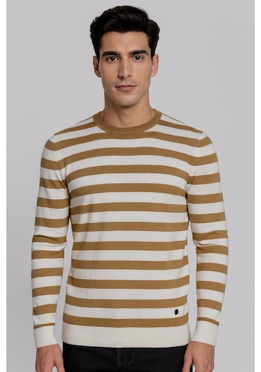 Ncs Jeans Erkek Triko Bisiklet Yaka Hardal 3749 Hardal