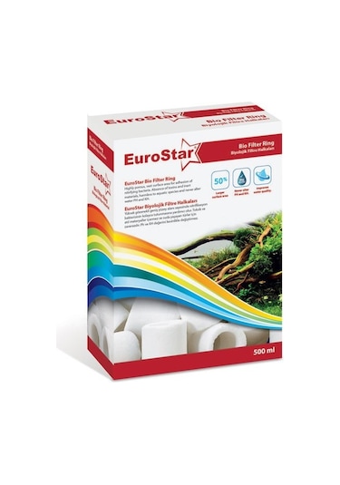 Eurostar Bio FiLer Ring Seramik Filtre Malzemesi 500 Ml