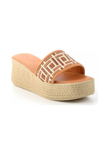 Bej Taba Kadın Terlik K04862501028 Taba