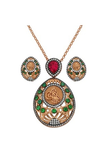 Argentum Concept - Tuğralı Rose Gümüş Set