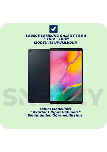 Samsung Galaxy Tab A Sm-t510/515 10.1 İnç Tam Uyumlu Glow Desenli