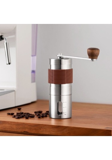 Pazly Manuel El Kahve Değirmeni, Seramik Çapaklı, Gümüş Renk Gümüş