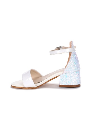 Kiko Kids 768 Ayna Çam Günlük Kız Çocuk 3 Cm Topuklu Sandalet Aya