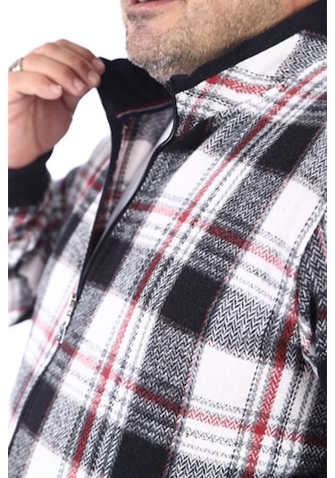 Starbattal Büyük Beden Dik Yaka Sweat Oduncu 22219-2243 Çok Renkli