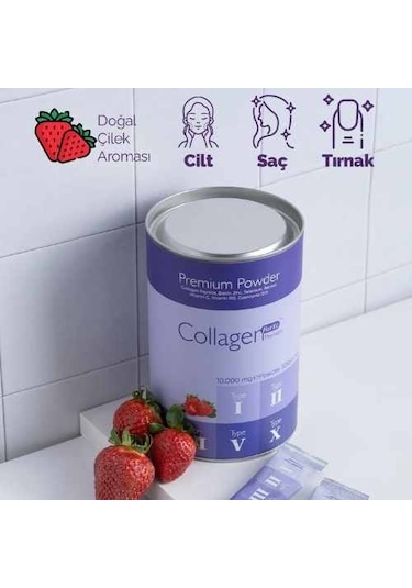 Collagen Forte Platinum Premium Powder Toz 5tip Kolajen 10.000 MG 30 Şase