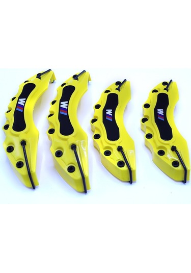 Bmw Uyumlu Yedek Parça Logolu Kaliper Kapağı Sarı 4 Parça