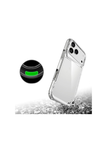 Apple Uyumlu iPhone 17 Pro Kılıf Zore T-max Kapak Seffaf