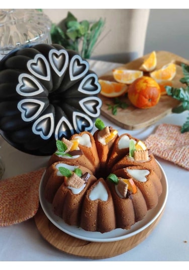 Amboss Ametist Döküm Kek Kalıbı Siyah