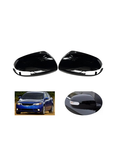 Crackedice Yan Kapı Aynası Kapağı Kia Forte 2009-2010 İçin Dikiz Aynası Kapağı