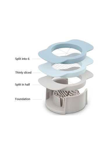 Sert Haşlanmış Yumurta Yumurta Kesici Meyve Dilimi İçin 3 Yumurta Dilimleyici 1 1 Parça