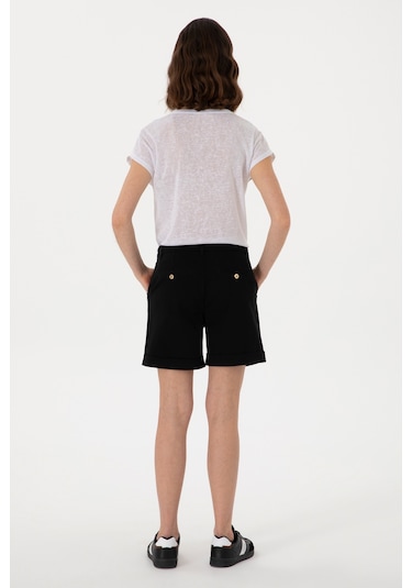 U.s. Polo Assn. Kadın Siyah Şort / Bermuda 50309125-vr046 Siyah