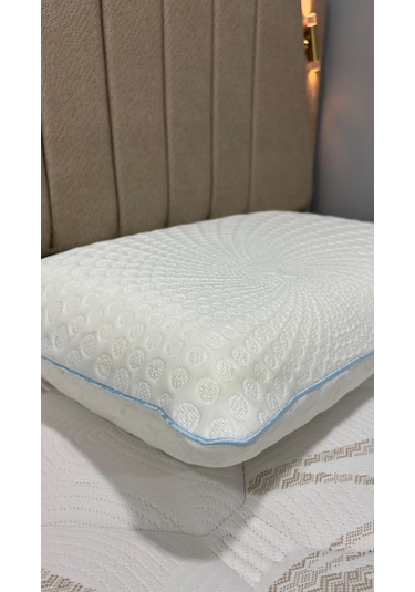 Massage Air Visco Yastık Masaj Etkili Ortopedik Visco Yastık Beyaz