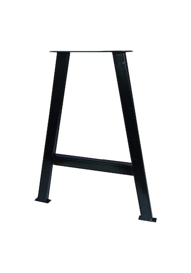 Bin1Fırsatt Masa Ayağı Ahşap Masif Kütük Çalışma Yemek Masası Metal A Ayak