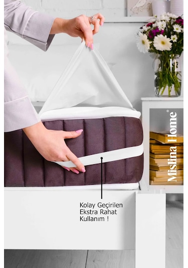 Micro Classic Sıvı Geçirmez Köşe Lastikli Ped Tek - Çift Kişilik Beyaz