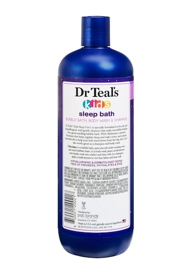 Dr.teals Kids Sleep Bath 3in1 Banyo Köpüğü + Vücut Şampuanı + Şampuan 591ML