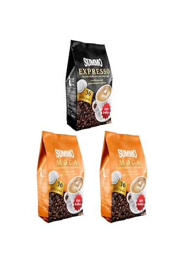 Summo 1 Adet Espresso ve 2 Adet Moca 108’li Avantaj Paketi (36X3)