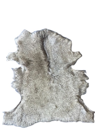 Gerçek Uzun Tüylü Koyun Postu Gri 70x50 Cm