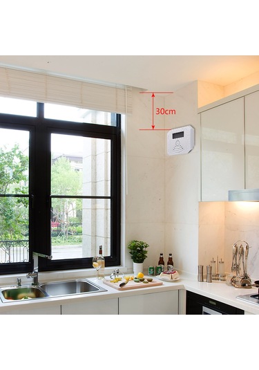 Kosona Kombine Co Ve Duman Tespit Cihazı - Akıllı Elektrokimyasal Sensör, Led Ekran, 75db Sesli Ve Işık Alarmı, Pil İle Çalışır