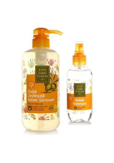 Eyüp Sabri Tuncer Zeytinyağlı Bebek Şampuanı 600 Ml Ve Bebek Kolonyası 190 Ml