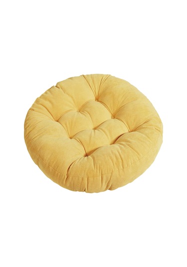 Suntek Büyük Koltuk Minderi 55cmx55cm Ofis Koltuğu Sarı Için