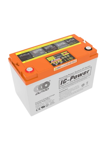 Outdo Solar Jel Akü 100 Ah 12v Dijital Ekranlı Akıllı Solar Akü