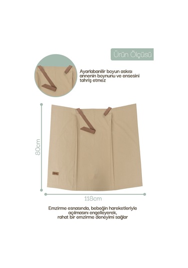 Mordesign Çok Amaçlı Bebek Emzirme Örtüsü/önlüğü Puset, Bebek Arabası Örtüsü, Extra Büyük, Morbear Seri Zg10048