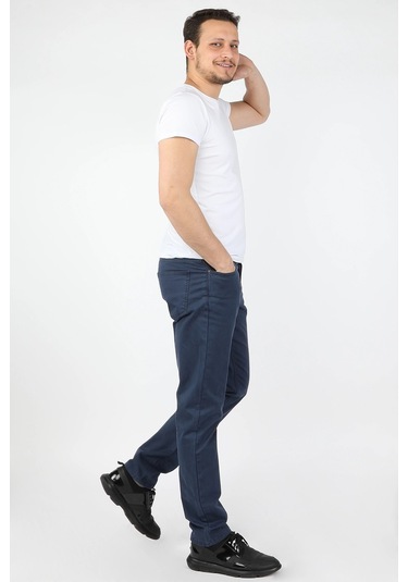 Erkek 5 Cep Gabardin Pantolon Lacivert