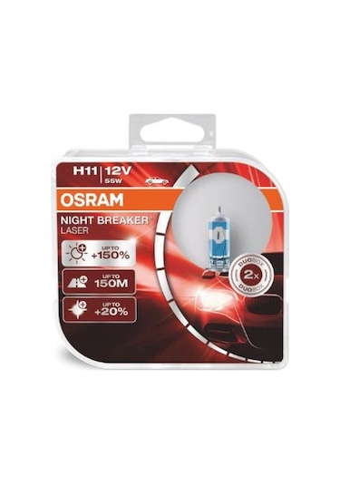 Night Breaker Laser H11 Ampul 64211nl -%150 Daha Fazla Işık