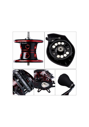 Artfulabode Taşınabilir Sol/sağ Rulman Makarası Makarası Makarası El Casting Bb Balık Balık Baitcasting Bait Avlama Avlama 7.1:1 18+1 Kb