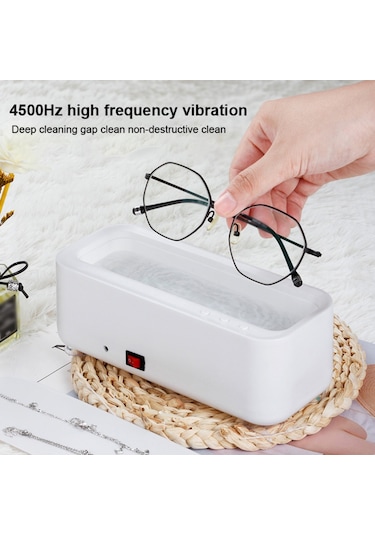 Springsun 45khz Ultrasonik Temizleyici - Takı, Gözlük, Makyaj Fırçası Temizliği İçin 5w Usb