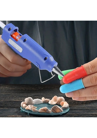 3 Parça Set Isıya Dayanıklı Silikon Parmak Koruyucuları - Kırmızı