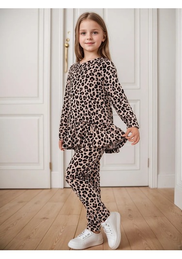 Jambo Wear Okul Öncesi İçin Penye Takım 285903380 Leopar