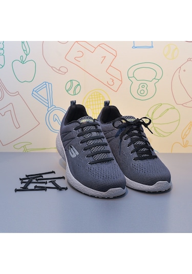 Coolnice Bağlanmayan Yetişkin Kundura Silikon Bağcık - Siyah