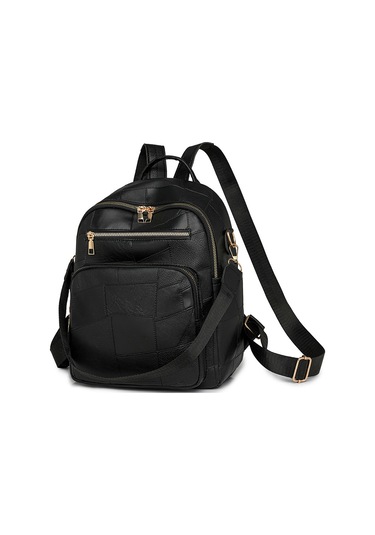 Sırt Çantası Kadınlar İçin Yeni Stil Şık Çok Yönlü Sırt Çantası Hafif Pu Bayan Omuz Çantası Basit Büyük Kapasiteli Sırt Çantası Kahverengi Ana Resim Rengi Diğer