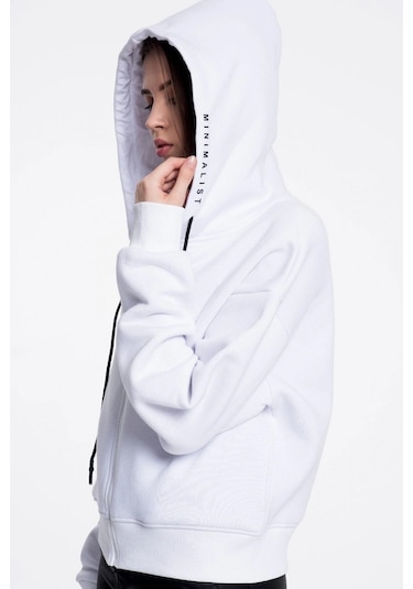 Caya Beyaz Kadın Sweatshirt Beyaz