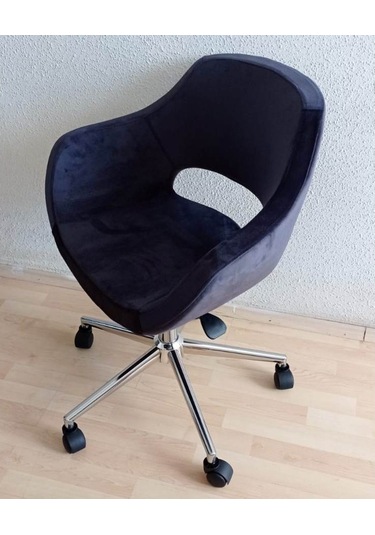 Kamusalmarket Ofis Koltuğu Krom Metal Ayaklı Döküm Süngerli