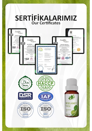 Bergamot Yağı Bergamot Essential Oil 10 Ml.