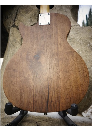 Elektro Gitar Custom Epoksi & Yıllanmış Ağaç Kişiye Özel Doğal Ahşap