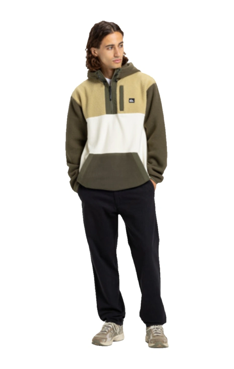 Quıksılver Quiksilver Ocean View Mix Up Hoody Erkek Yeşil Polar 6490 Yeşil