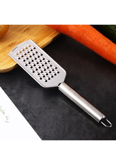 Xiyyadms El Tipi Çok Amaçlı Mutfak Dilimleyici - Peynir, Sebze, Meyve Rendeleyici, Ince Dilimleyici - Paslanmaz Çelik Bıçaklı, Taşınabilir Ve Kolay Temizlenir Gümüş