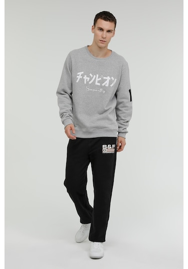 Superfly MEN SWEAT-1 Gri Erkek Sweatshirt Gri